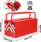WORKPRO W082075AE 18-Inch Five-Tray Cantilever Tool Box – Red – product detail