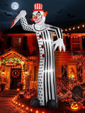 zukakii QM-WS-018 12-Foot Halloween Clown Inflatable – white