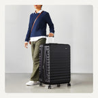 Amazon Basics Hardside Large Checked Suitcase – Black / Large Checked – product detail