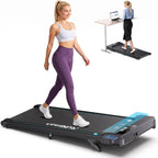 RUNIMON RM02 Under-Desk Walking Treadmill – Black / Light Blue