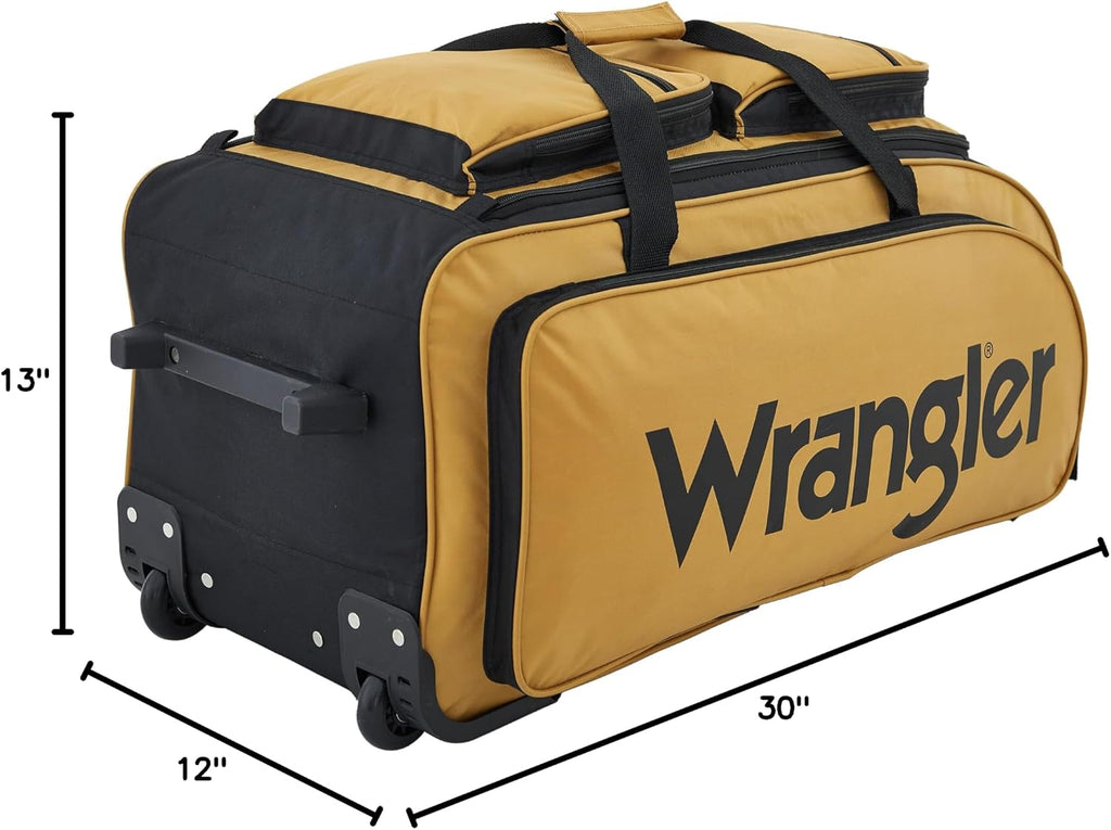 Wrangler Wesley 30-Inch Rolling Duffel Bag – Ambergold – product detail