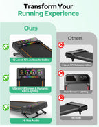 Rayspace D1 Under-Desk Walking Treadmill – Black – product detail