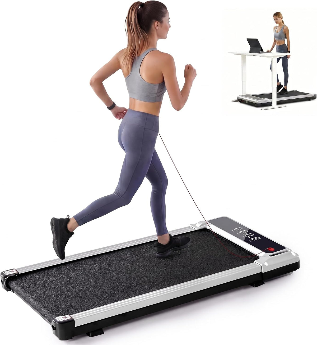 KMFurnila PBJ-P01-V2 Under-Desk Walking Treadmill