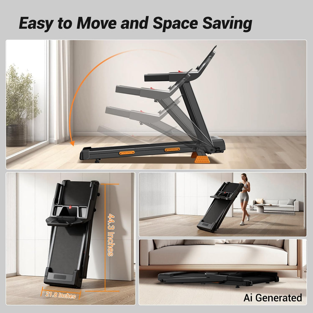 LONTEK SF20 Walking Treadmill – Deep Black – product detail