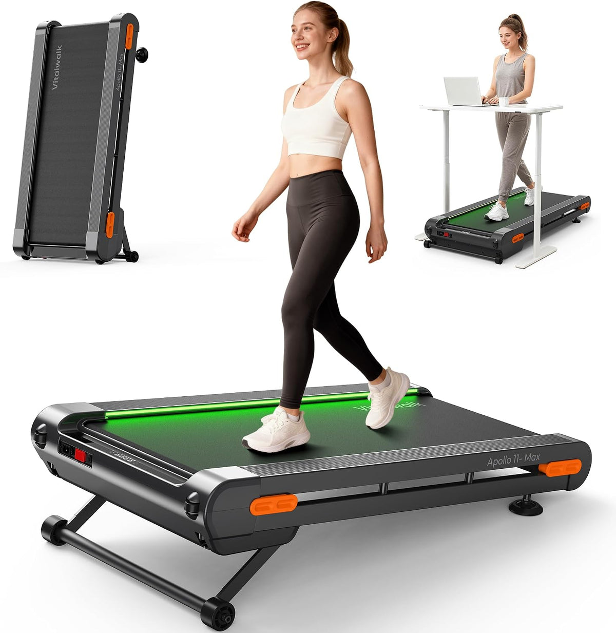 VITALWALK Apollo 11 Walking Treadmill – Grey