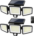 Tuffenough Solar Motion Lights, Black, 2-Pack
