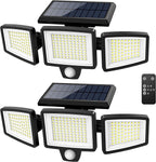 Tuffenough Solar Motion Lights, Black, 2-Pack