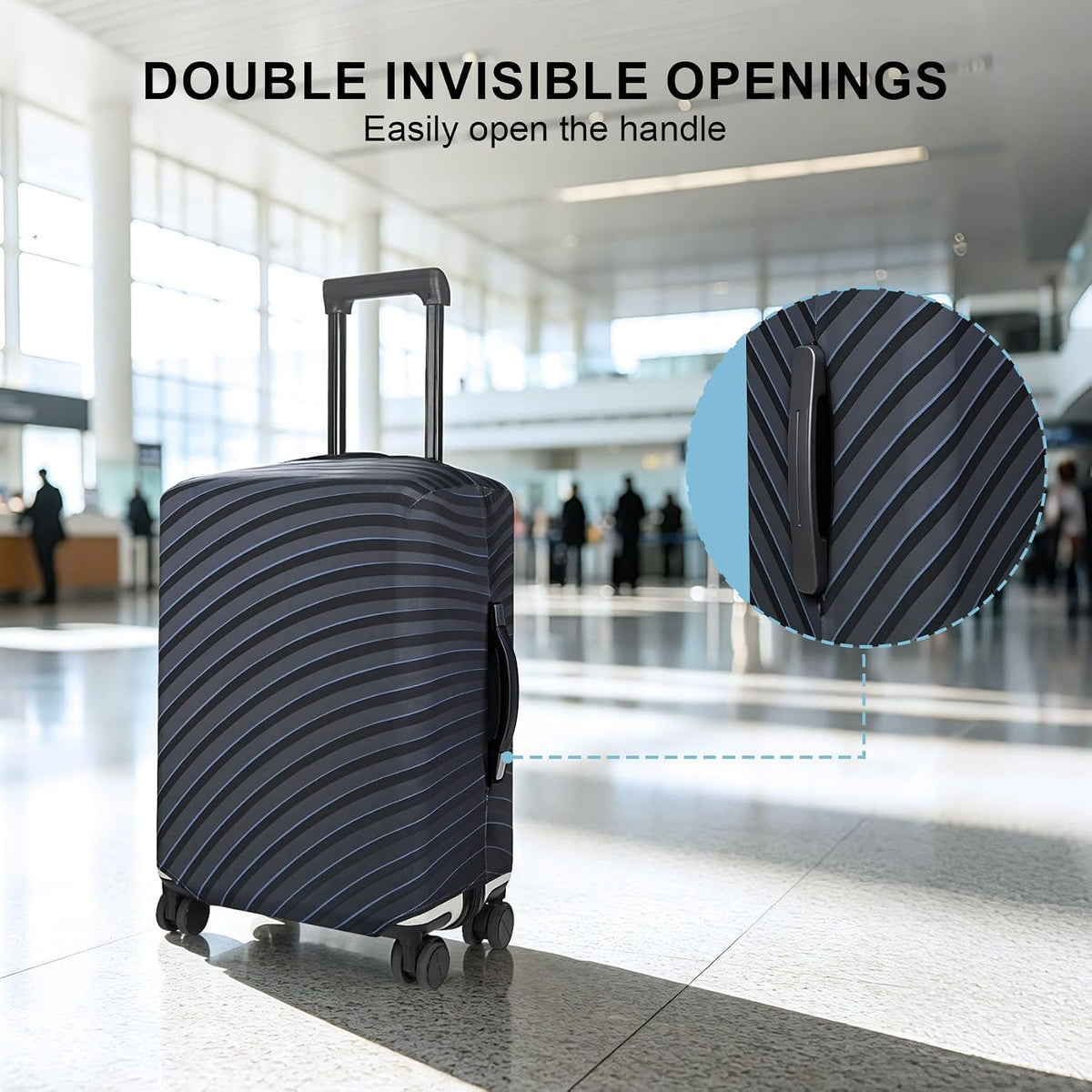 Explore Land Luggage Cover – Small, Gray Wave – Gray Wave / Small – product detail