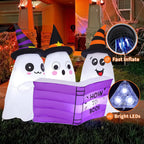 GOOSH DJ-WS-69576 5.2-Foot Halloween Reading Ghosts Inflatable – White – product detail