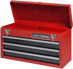 CRAFTSMAN 965337 3-Drawer Portable Steel Tool Chest – red – product detail