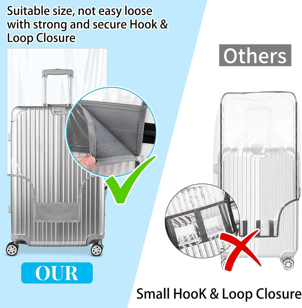 Yotako TJO543-30 Luggage Cover – 30inch, 90%clear 10%grey – 90%clear 10%grey / 30inch – product detail