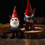 SPINNDO w-01-red Halloween Horror Garden Gnome Statue – Red – Red / 5 inches – product detail