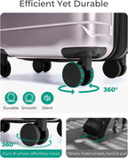 BAGSMART BM06 Carry-On Suitcase – 20 Inch, Rose Purple – Rose Purple / 20 Inch – product detail