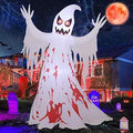 GOOSH 69589 8.2-Foot Halloween Ghost Inflatable – White and Red