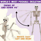 JOYIN 15668 5-Pack 16-Inch Posable Halloween Skeletons – Original – product detail