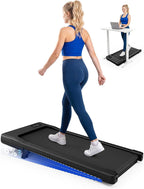 MJWW AA Under-Desk Walking Treadmill – Charcoal Black