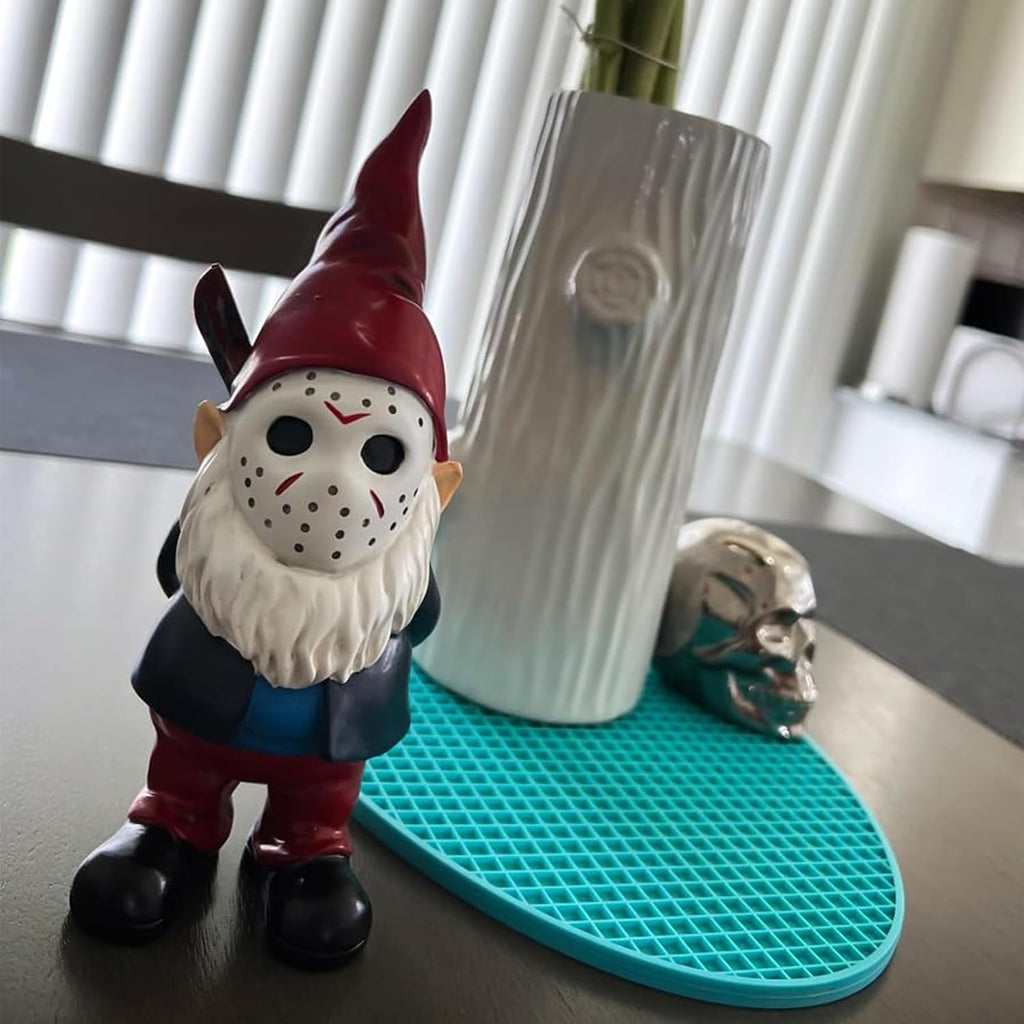 SPINNDO w-01-red Halloween Horror Garden Gnome Statue – Red – Red / 5 inches – product detail