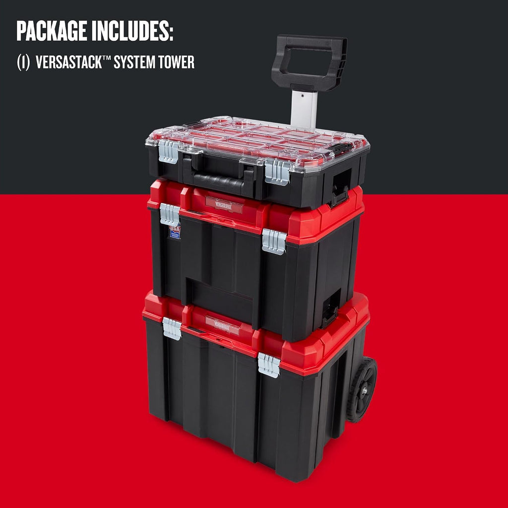 CRAFTSMAN CMST60402 VERSASTACK Rolling Tool Storage Tower – Black, Red – product detail