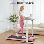 ANCHEER Under-Desk Walking Treadmill – Pink Rose Gold – product detail