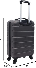 Wrangler Hardside Spinner Carry-On Suitcase – Charcoal – product detail