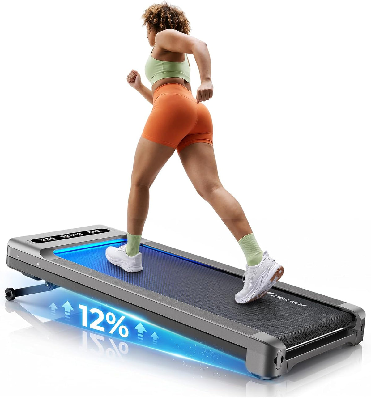 MERACH Under-Desk Walking Treadmill – Silver
