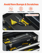 VEVOR TBD-2003SSBK 20.5-Inch 3-Drawer Steel Tool Chest – Black – product detail