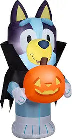 Gemmy 551320 3.5-Foot Vampire Bluey & Pumpkin Halloween Inflatable – multi