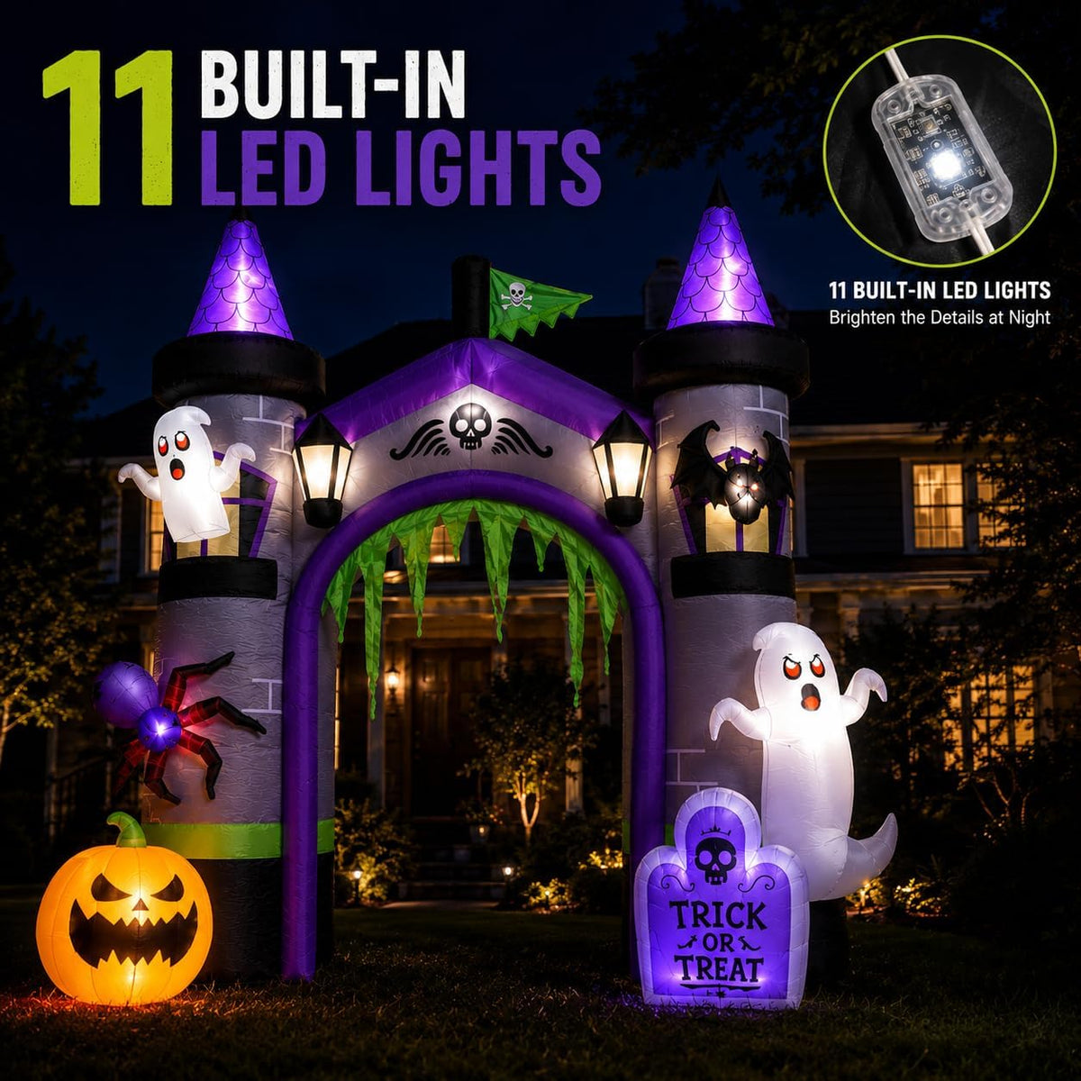 Beinhome Holiday Inflatables 12.5-Foot Halloween Inflatable – Multicolor – product detail