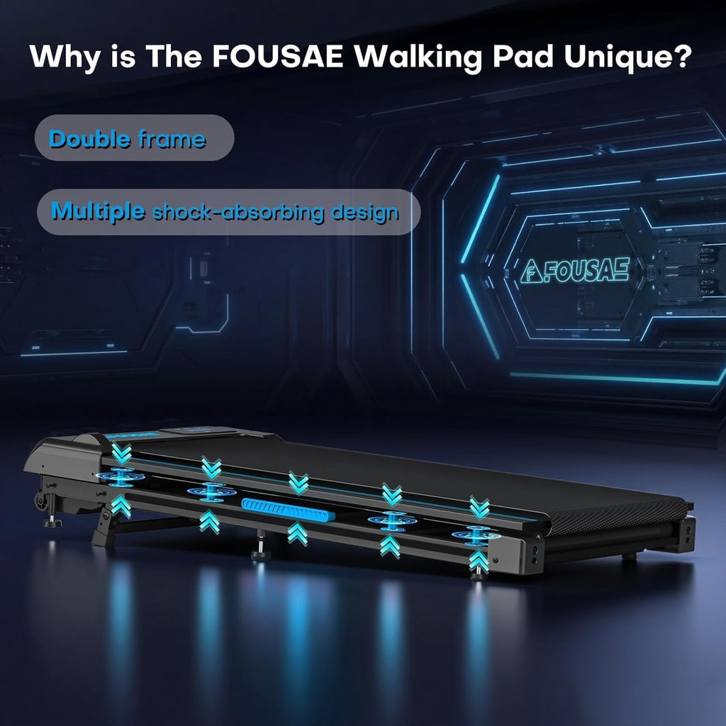 FOUSAE X Under-Desk Walking Treadmill – Deep-Blue – product detail