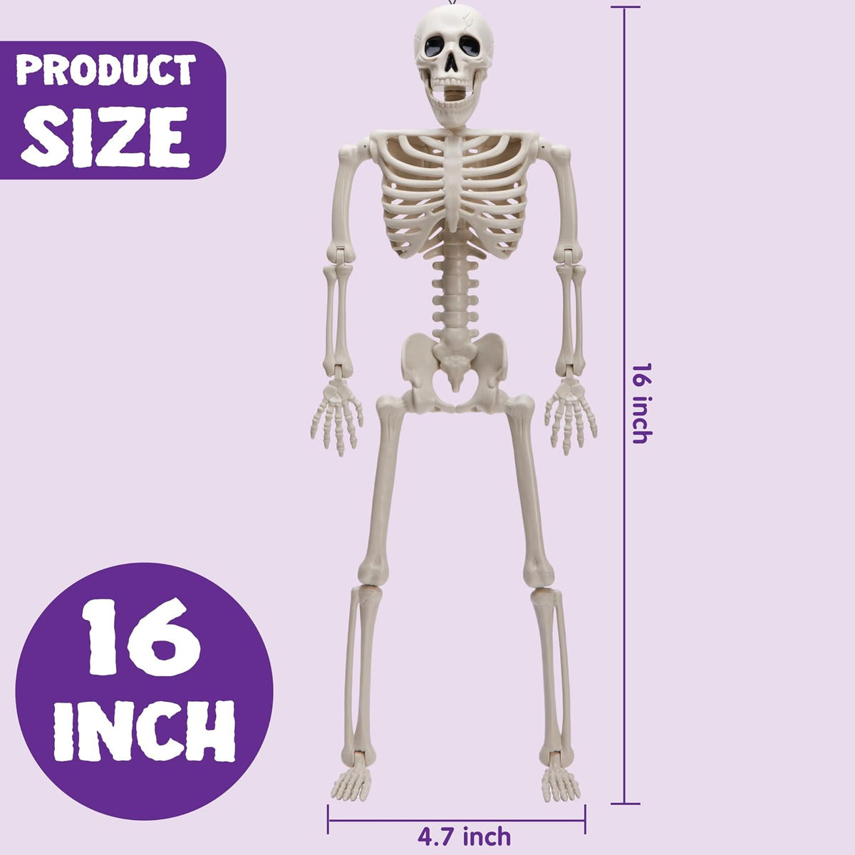JOYIN 15668 5-Pack 16-Inch Posable Halloween Skeletons – Original – product detail