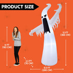 Joiedomi 30009 12-Foot Halloween Ghost Inflatable – White – product detail