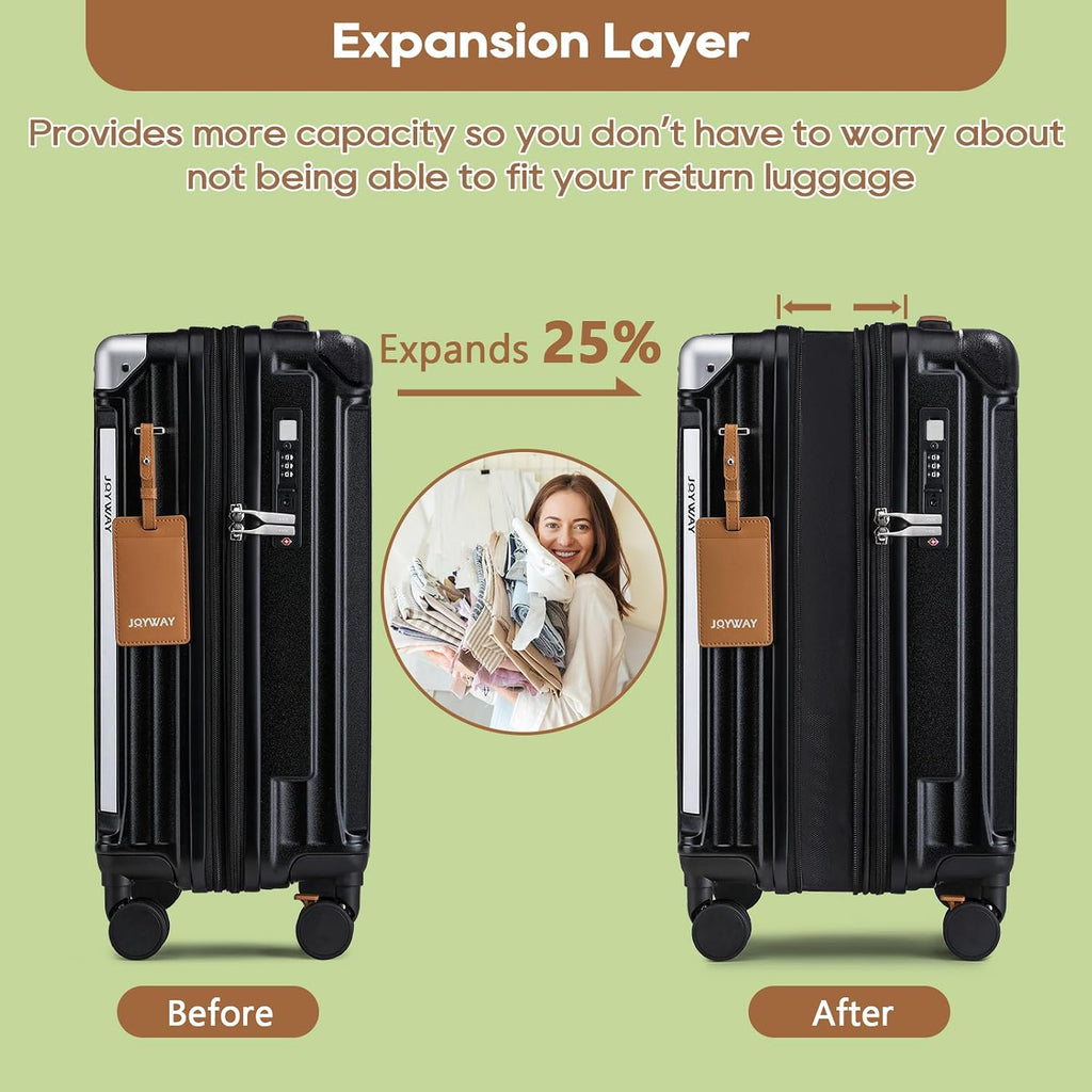 Joyway TR014 Luggage Set – Carry-On 20-Inch Handbag, Black – Black / Carry-On 20-Inch Handbag – product detail