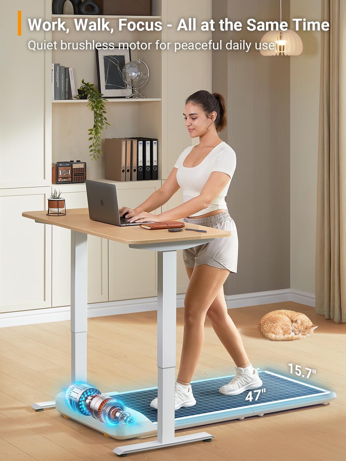 WALKINGPAD WPS1F Under-Desk Walking Treadmill – C2*white – product detail