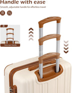 Coolife yd72 Hardside Suitcase – M(24in), apricot white – apricot white / M(24in) – product detail