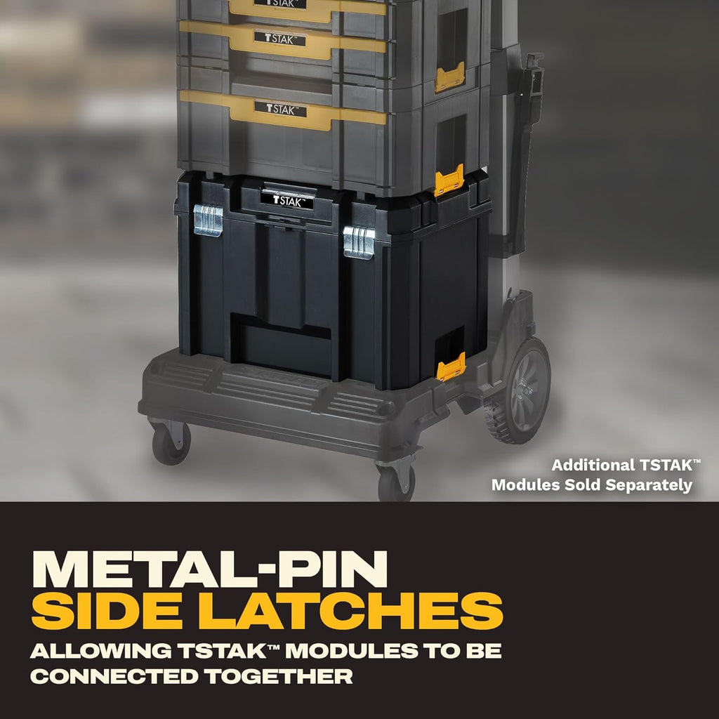 DEWALT DWST17806 TSTAK Deep Tool Box with Removable Tray – Black – product detail