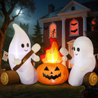 DomKom 6-Foot Halloween Ghost Campfire Inflatable – Ghost Campfire – product detail