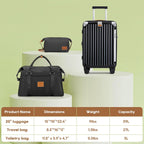 Joyway TR014 Luggage Set – Carry-On 20-Inch Handbag, Black – Black / Carry-On 20-Inch Handbag – product detail