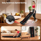 CHAOKE Under-Desk Walking Treadmill – Black-Red – product detail