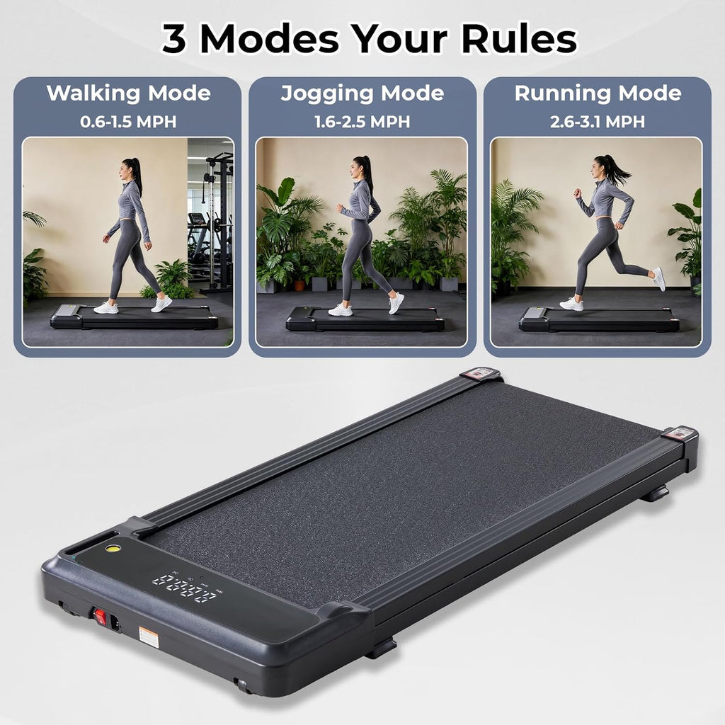KMFurnila PBJ-P01-V2 Under-Desk Walking Treadmill – Dark Black – product detail
