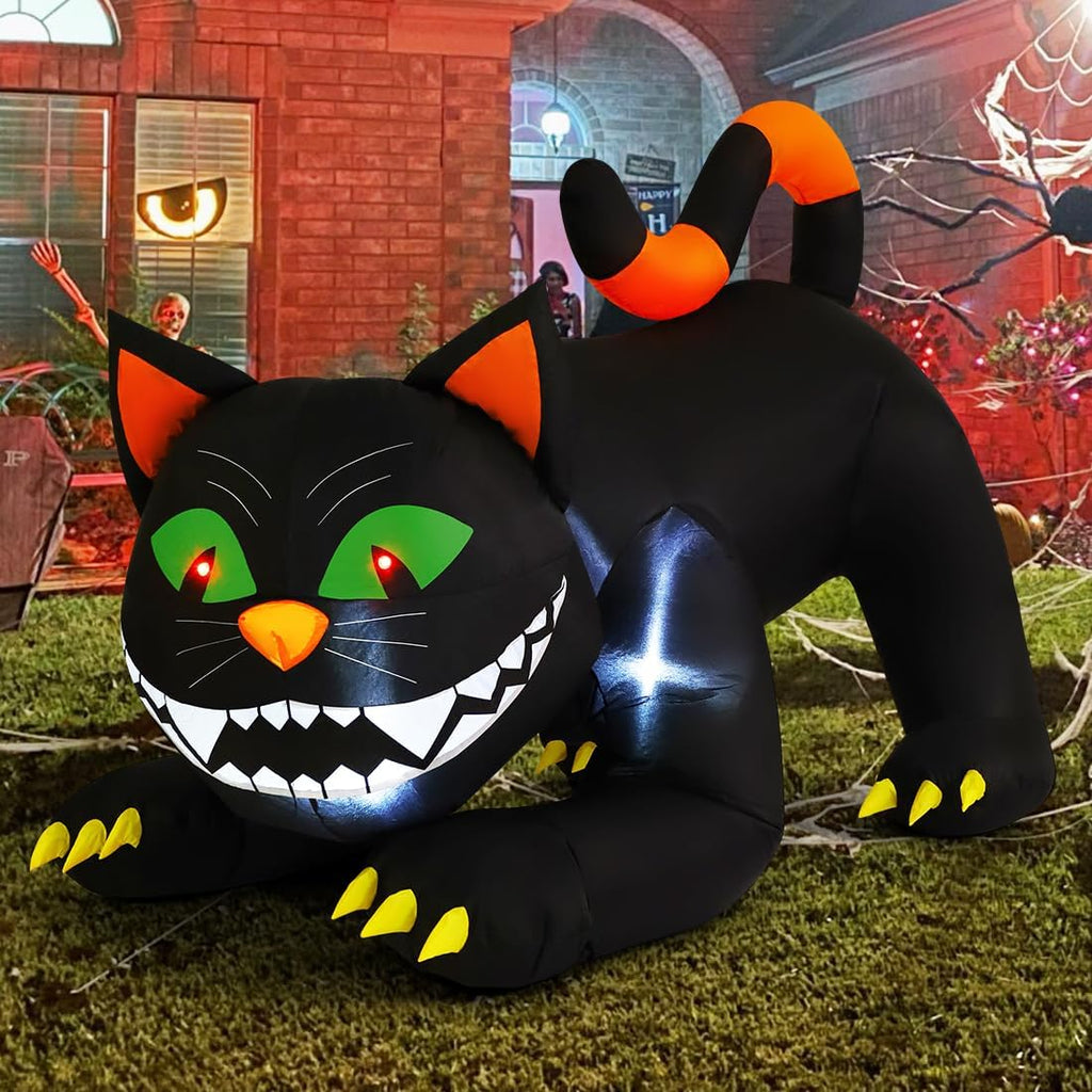 COMIN 69322 6-Foot Halloween Animated Black Cat Inflatable – Black – product detail