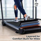 KMFurnila PBJ-FS01-SR2 Walking Treadmill – Steel Silver – product detail