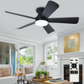 Depuley 42-Inch Ceiling Fan with Dimmable LED Light, Black