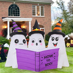 GOOSH DJ-WS-69576 5.2-Foot Halloween Reading Ghosts Inflatable – White – product detail