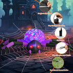 COMIN 9-Foot Halloween Spider Inflatable – Purple – product detail