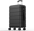 NEWBULIG NV2-2LG-24BK Hardside Suitcase – 24 Inch, Black