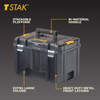 DEWALT DWST17806 TSTAK Deep Tool Box with Removable Tray – Black – product detail