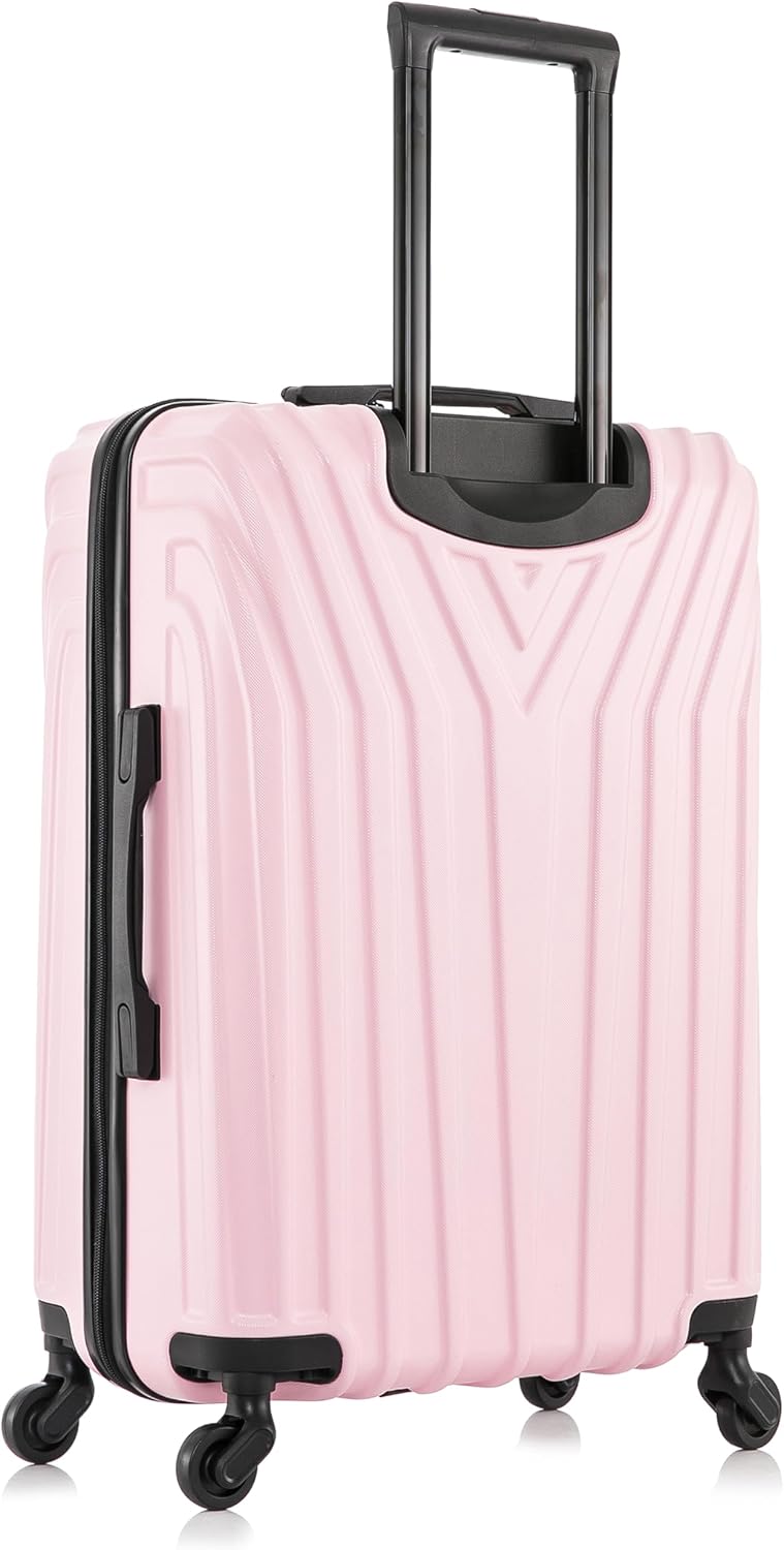 InUSA IUVAS00M-PNK Hardside Suitcase – 24 Inch, Pink – Pink / 24 Inch – product detail