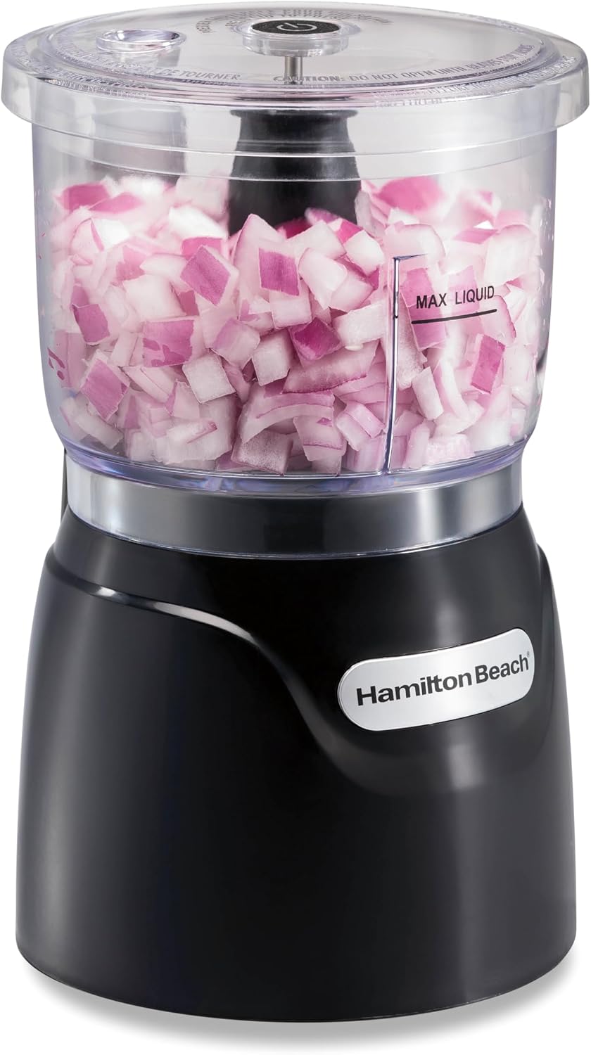 Hamilton Beach Stack-and-Press Food Chopper, 3 Cup