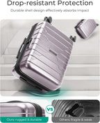 BAGSMART BM06 Carry-On Suitcase – 20 Inch, Rose Purple – Rose Purple / 20 Inch – product detail