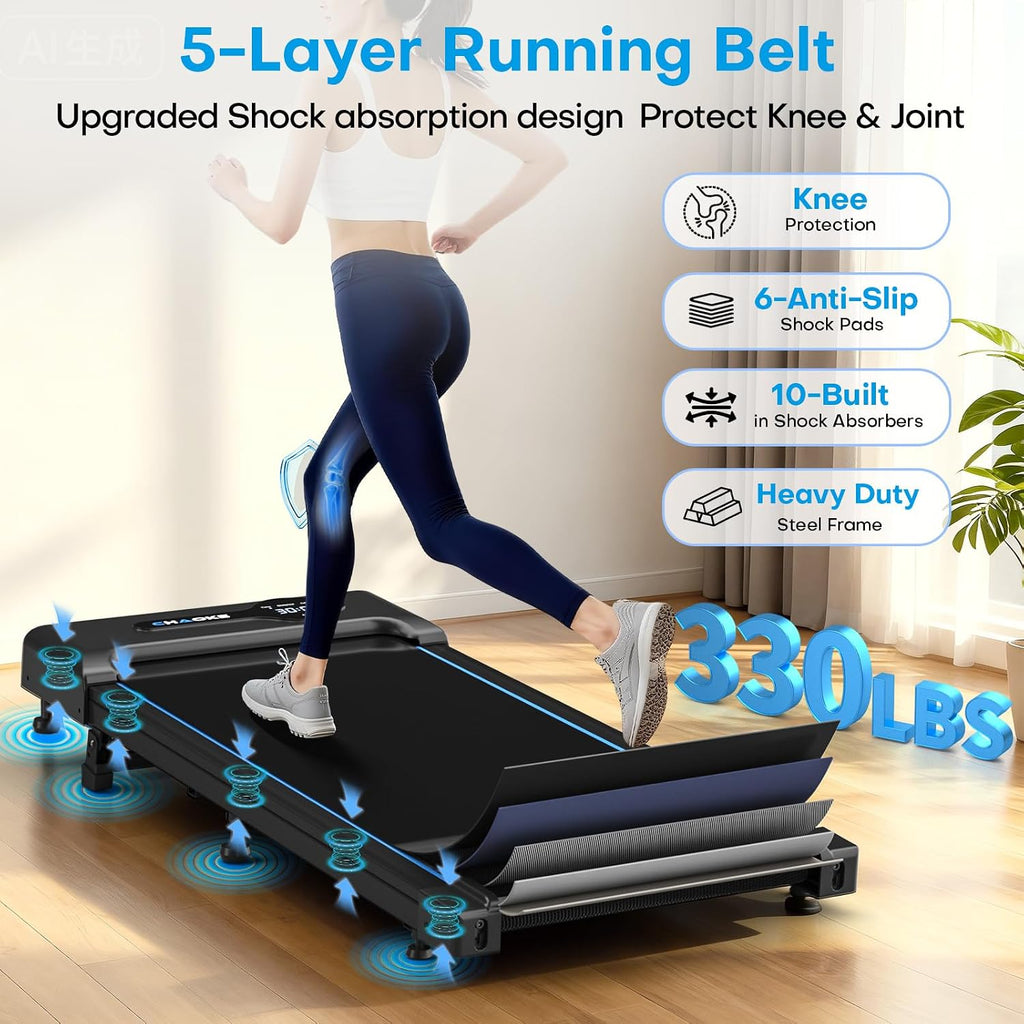 CHAOKE Under-Desk Walking Treadmill – Blue – product detail